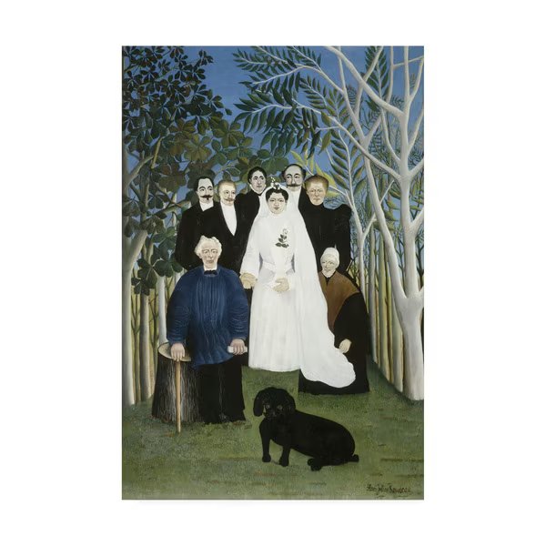 Rousseau 'The Wedding Party' Canvas Art, 22x32, Trademark Fine Art, Mfr#: AA01810-C2232GG